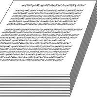 An illustration showing a stacked manuscript