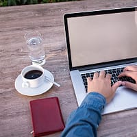 Author writing